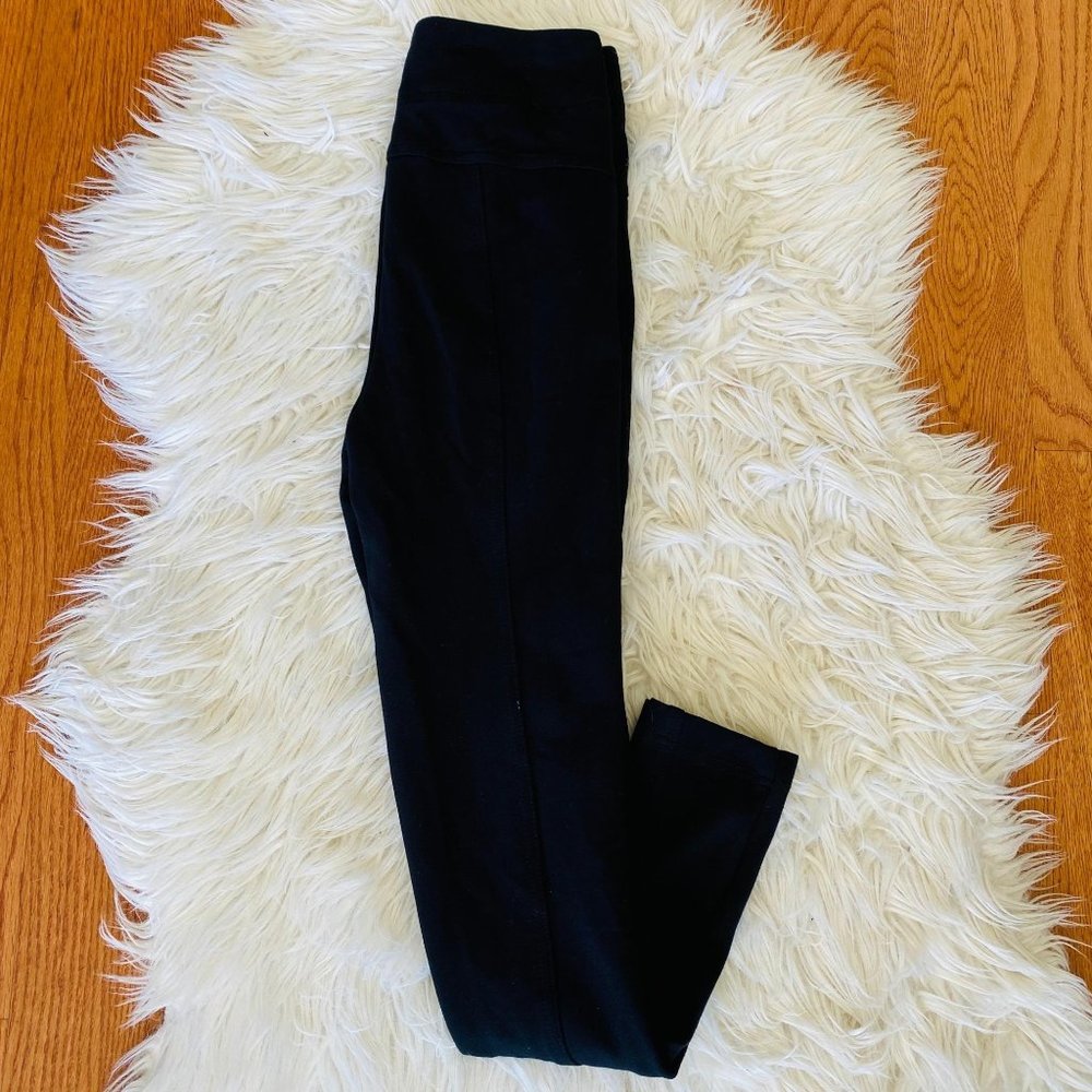 Free People Pant Womens 0 Black‎ Knit Slim Cigarette Taper Stretch
